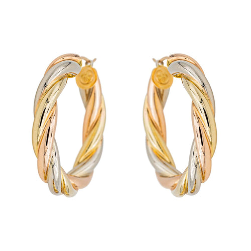 Boucles d'oreilles Boucles d'oreilles Créoles Or jaune, Or blanc, Or rose 58 Facettes 3683057CN