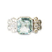 Bague 55 bague en or avec diamants et aigue-marine 58 Facettes Q163B