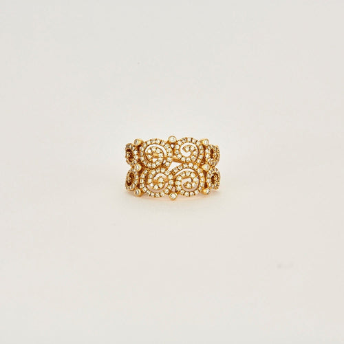 Boucles d'oreilles Boucles d'oreilles Torsade Diamants 58 Facettes