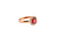 Bague 54 Bague Rhodolite Et Diamant Rose 58 Facettes