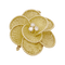 Broche Broche fleur en or jaune et diamants. 34685 58 Facettes 34685