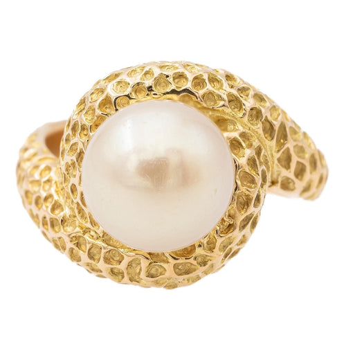 Prsten s perlou Žluté zlato Perla 