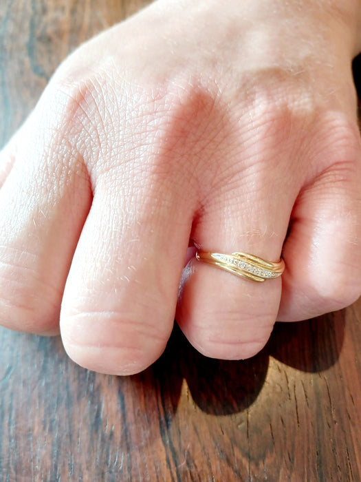 Gold-Diamant-Ring