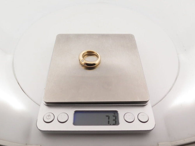 Bague 53 bague CHAUMET jonc etoile gm 52 4 diamants 0.12ct or jaune 18k 7.3gr 58 Facettes 265231