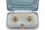 Boucles d'oreilles Paire de boucles d'oreilles en or jaune, tourmalines et diamants, milieu du XXe siècle 58 Facettes 10190-6
