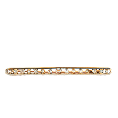 Broche Broche-Barrette 2 Ors & Diamants 58 Facettes