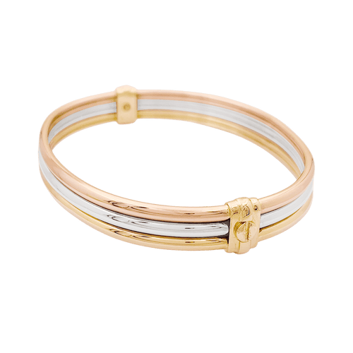 Bracelet Bracelet vintage Cartier, trois ors. 58 Facettes 34604