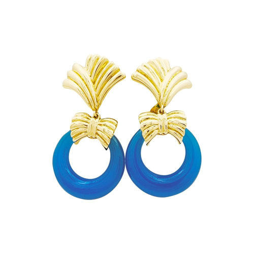 Boucles d'oreilles Boucles d'oreilles transformables Van Cleef & Arpels, or jaune, pierres de couleur. 58 Facettes 35275