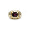 Bague 56 Bague - Or jaune rhodolite diamants 58 Facettes 240038SP