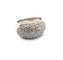 Bague 56 Bague en or blanc 18 carats avec diamants 58 Facettes