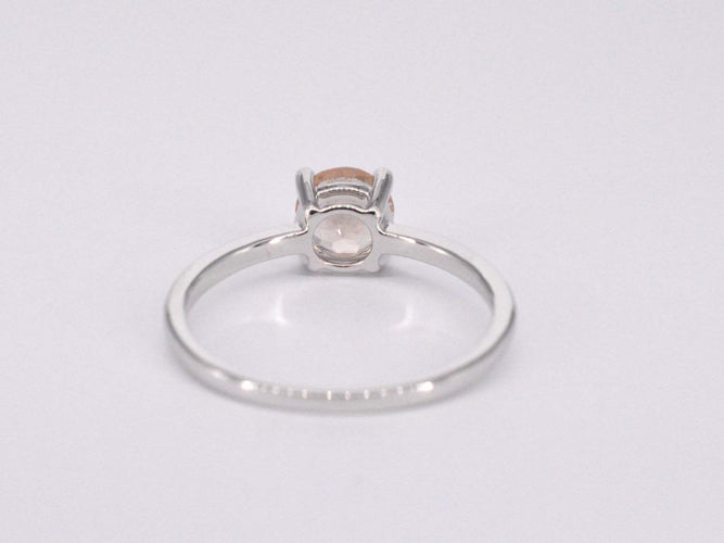 Bague Bague en or blanc avec morganite 58 Facettes 2197