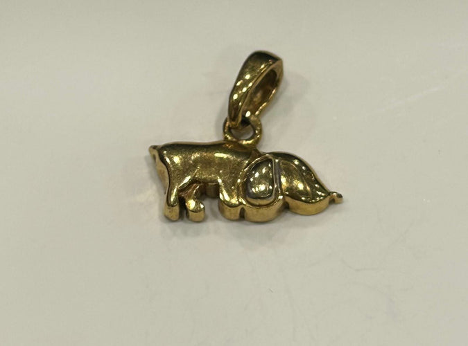 Pendentif Pendentif chien or jaune 58 Facettes LP731/3