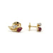 Boucles d'oreilles Boucles d'oreilles or jaune diamants rubis 58 Facettes 240039SP