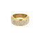 Bague 51,5 Bague jonc en or jaune, or blanc et diamants 58 Facettes B250481