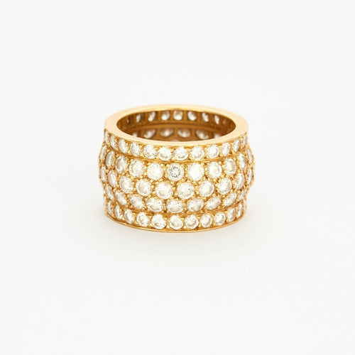 Bague 50 CARTIER - NIGERIA - Bague or jaune pavée de diamants 58 Facettes
