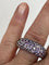 Bague 51 CHAUMET - Bague Grain de Caviar Saphirs Violets 58 Facettes LOT 5650