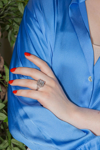 Bague 53 Bague  Or blanc Diamant 58 Facettes 3905087CN