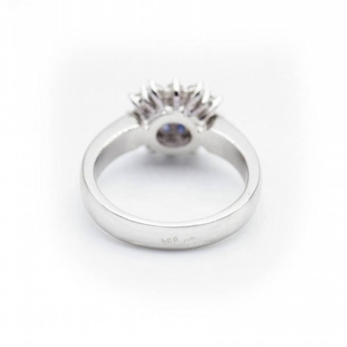 Bague 52 Bague MONACO avec diamants et saphirs 58 Facettes N102896