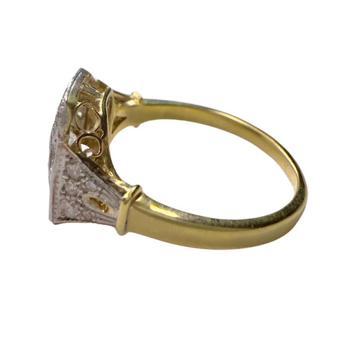 Bague 52 Bague ancienne de style Art déco des années 1930, en or 18 carats et diamants. 58 Facettes Q353B