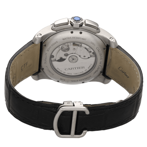 Montre Montre Cartier Calibre Chronographe en acier – 42 mm – Automatique – Full Set 2021 – Ref. 3578 58 Facettes