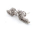 Boucles d'oreilles Boucles d'oreilles en or blanc massif 18 carats avec diamants 58 Facettes