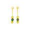 Boucles d'oreilles Boucles d'oreilles, or jaune et aventurine. 58 Facettes 35316