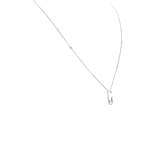 Collier Collier Messika, "Move", or blanc et diamants. 58 Facettes 35192