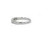 Bague 49 Demi alliance or blanc diamants 58 Facettes 220532R