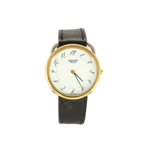 Montre HERMES - Montre Arceau - Plaqué or et acier 58 Facettes