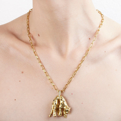 Collier Chaîne panthère 58 Facettes