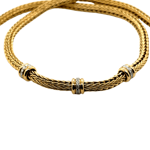 La pépita - Collier ras du cou Or jaune et Diamants 58 Facettes 1.0000397/1