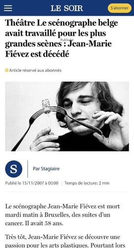 Broche Epingle en or jaune 18k par Jean-marie Fievez ( 1949-2007 ) 58 Facettes