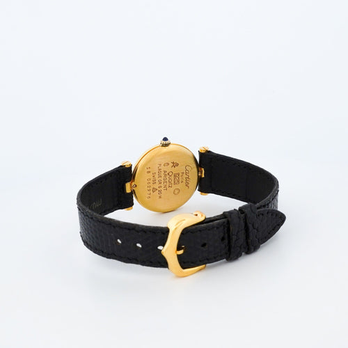 Montre CARTIER - Montre Must Vendôme - Black roman dial - SM 58 Facettes