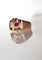Bague 57 Bague Rétro Rubis Diamants 58 Facettes 543