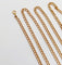 Collier Chaine vintage or rose 18k mailles gourmettes 61 cm 14,00 gr 58 Facettes A06030