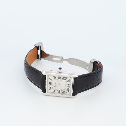 Cartier - Montre Tank Must cadran ivoire gris édition limitée 58 Facettes