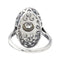 Bague 55 Bague Marquise Or blanc, Platine Diamant 58 Facettes 4097114CN