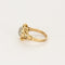 Bague 53 Bague en or jaune 18K et de platine 58 Facettes CLA0593