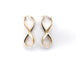 Boucles d'oreilles Boucles d'oreilles ruban infini or jaune 58 Facettes