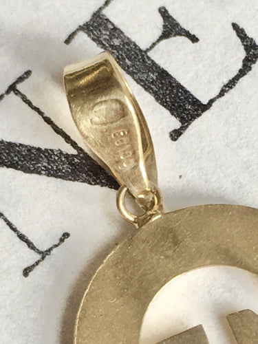 Pendentif Pendentif fer à cheval en or jaune 58 Facettes