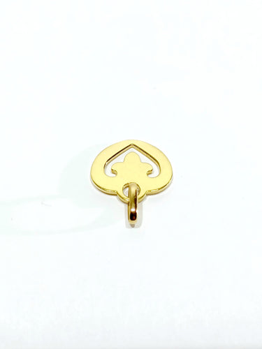 Pendentif OJ PERRIN - Pendentif or jaune coeur légende 58 Facettes