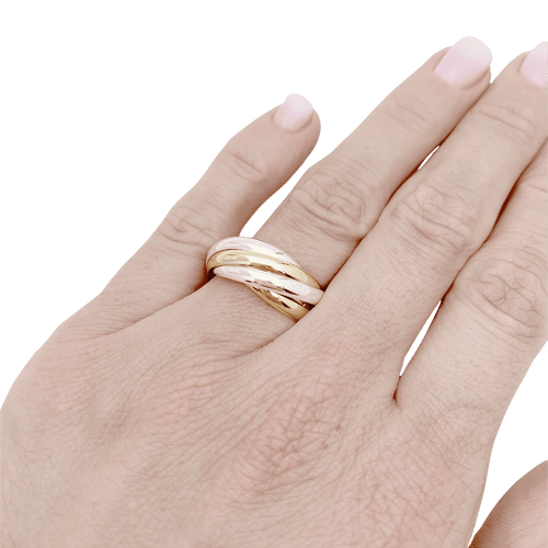 Bague 53 Bague Cartier, "Must de Cartier 5 anneaux", 3 ors. 58 Facettes 34533