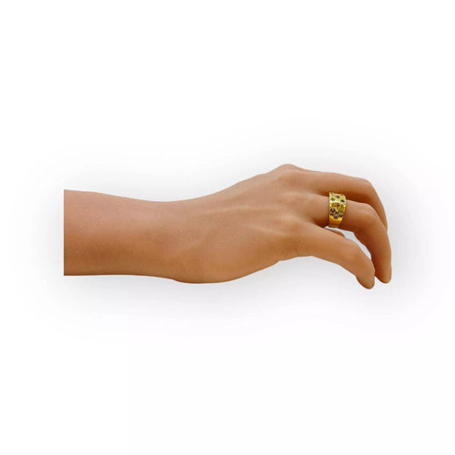 Bague 50 Bague damier empierrée multicolore 58 Facettes 330072461