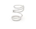 Bague Bague en or blanc sertie de diamants en spirale de 1,44 ct 58 Facettes 13975