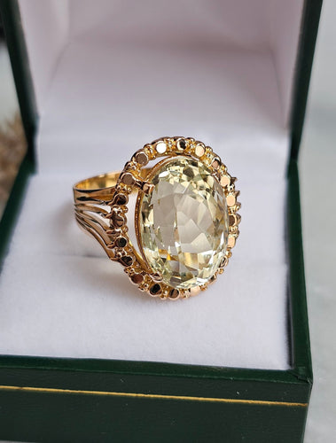 Bague 56 Bague Béryl vert 58 Facettes 599