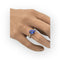 Bague 50 Bague or blanc 750 diamants et tanzanite 58 Facettes 149060163