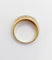 Bague 52.5 Bague jonc bombée or jaune 18k pavé 0,65 carats de diamants taille brillant 58 Facettes A04886