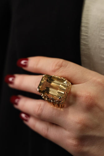 Bague 60 Bague Or jaune Citrine 58 Facettes 2090640CN