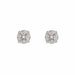 Boucles d'oreilles Boucles d'oreilles puces diamants 0.54 carat et or blanc 58 Facettes 23-256A