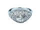 Bague 51 Bague Art-Deco or, platine et diamants 58 Facettes
